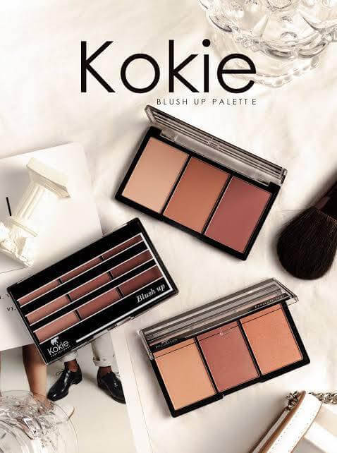 Kokie Cosmetics Blush Up Blush Palette แบรนด์เครื่องสำอางดรักสโตร์ อันดับ 1จากอเมริกา บลัชพาเลต 3 โทน อ่อน-กลาง-เข้ม นำเข้าจากอเมริกา ประกอบไปด้วยเนื้อแมท/แมทชิมเมอร์ ให้สีสวยชัดทุกโทน เม็ดสีแน่น ติดทนสวยทั้งวัน สีไม่จืดซีดดร็อประหว่างวัน