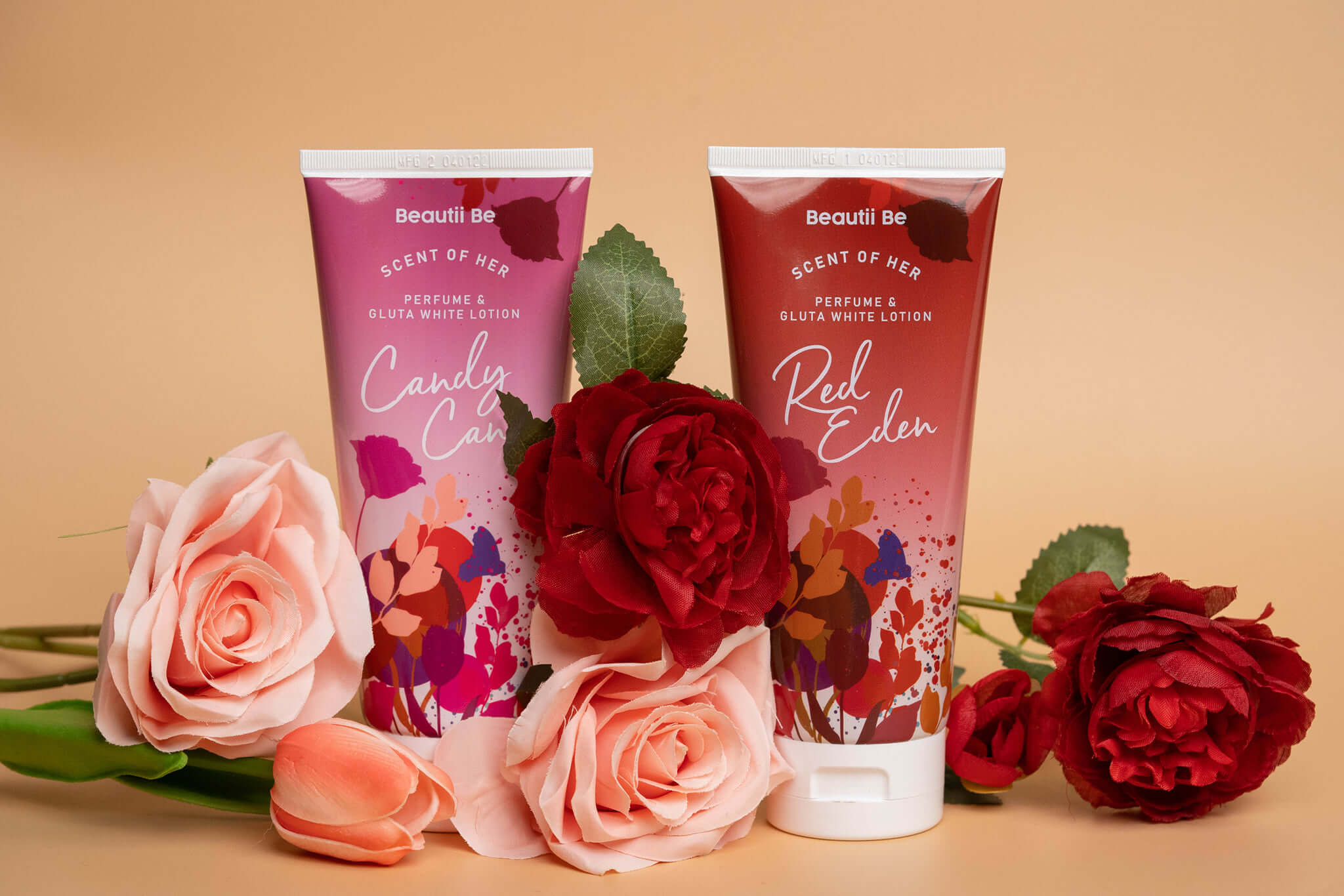 Beautii Be,Beautii Be Red Eden Scent Of Her Perfume And Gluta White Lotion,โลชั่นน้ำหอม, Lotion, Lotionน้ำหอม