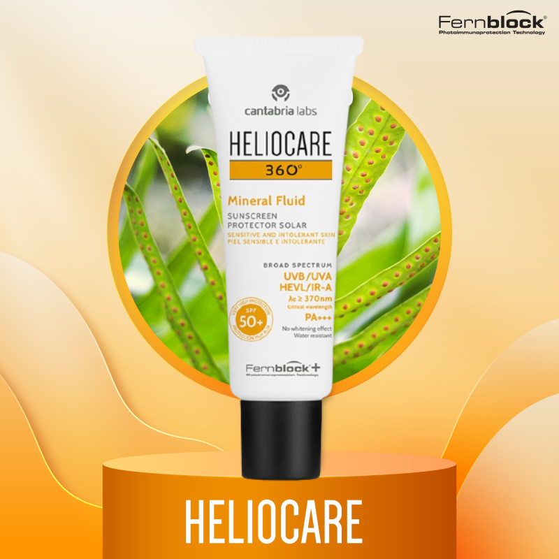 Heliocare 360 Mineral Fluid 50 Spf 50 ml ,Heliocare 360 Mineral Fluid 50 Spf 50 รีวิว,Heliocare 360 Mineral Fluid 50 Spf 50 ml ราคา,กันแดดอ่อนโยน