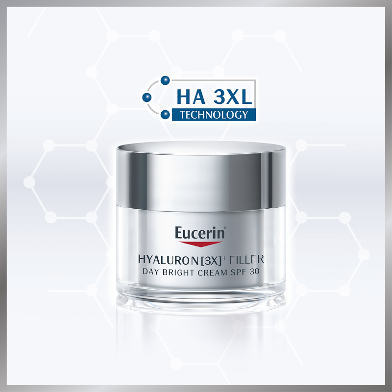 EUCERIN Hyaluron 3X + Filler Day Bright Cream SPF 30 50ml , EUCERIN Hyaluron,EUCERINHyaluron (3X) Filler Day Bright Cream SPF30 , ครีมทาผิวยูเซอริน ,ยูเซอริน, Eucerin Hyaluron (3X)+ Filler Day BRIGHT Cream SPF30 รีวิว , Eucerin Hyaluron (3X)+ Filler Day BRIGHT Cream SPF30 ราคา