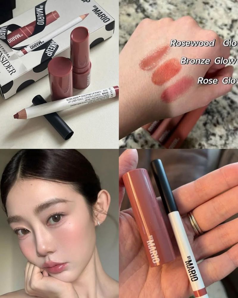 Sephora Birthday Gift 2025 MAKEUP BY MARIO Dream Lip Kit, MoistureGlow Plumping Lip Serum #Rosewood Glow ,Ultra Suede Sculpting Lip Pencil #Rich Mauve , Sephora Birthday Gift 2025 , MAKEUP BY MARIO, ช้อป Sephora