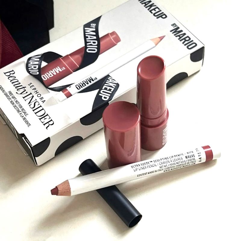 Sephora Birthday Gift 2025 MAKEUP BY MARIO Dream Lip Kit, MoistureGlow Plumping Lip Serum #Rosewood Glow ,Ultra Suede Sculpting Lip Pencil #Rich Mauve , Sephora Birthday Gift 2025 , MAKEUP BY MARIO, ช้อป Sephora