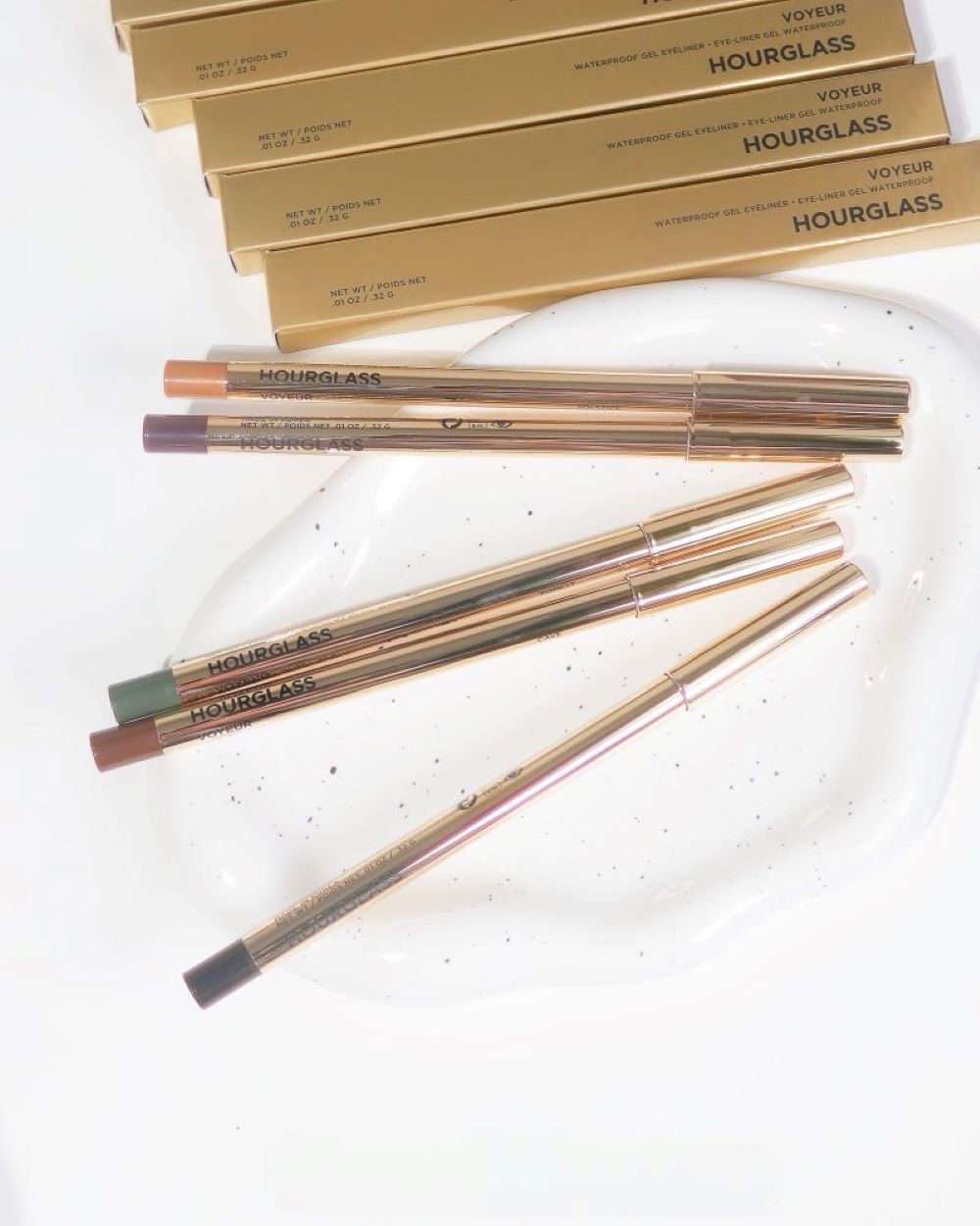 Hourglass Voyeur Waterproof Gel Eyeliner 0.32g # Chestnut , Hourglass , Hourglass Voyeur Waterproof Gel Eyeliner , Hourglass Voyeur Waterproof Gel  รีวิว , Hourglass Voyeur Waterproof Gel Eyeline ราคา ,HOURGLASS อายไลน์เนอร์ 