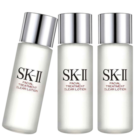 SK-II แพ็ค 3 ชิ้น Facial Treatment Clear Lotion 30ml โทนเนอร์ปรับสภาพผิว อุดมด้วยสารพิเทร่าเข้มข้น และ AHA